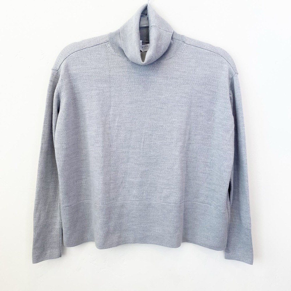 Everlane Turtleneck Sweater small grey